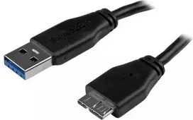 Kabelis USB StarTech USB-A - micro-B 0,5 m Juodas (USB3AUB50CMS)