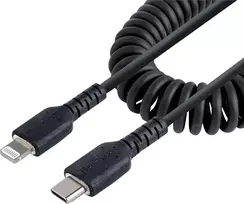 USB kabelis StarTech USB-C - Žaibas 1 m Juodas (RUSB2CLT1MBC)