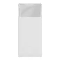 LiPo išorinis akumuliatorius (Powerbank) 10000mAh 15W 5V 3A 2xUSB + USB C Bipow baltas BASEUS