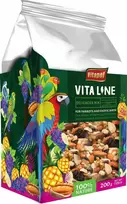 Vitapol Vitaline džiovintų vaisių ir riešutų mišinys papūgoms ir egzotiniams paukščiams 200g, 4 vnt.