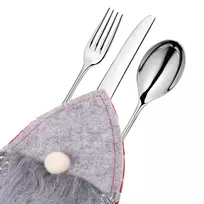 Stalo įrankių dėklas Springos, 2 vnt., pilkas ir raudonas, 14 cm