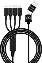 Kabelis USB Smrter USB-A + USB-C - USB-C 1.2 m Juodas (SMRTER_ELITE_C_BK)
