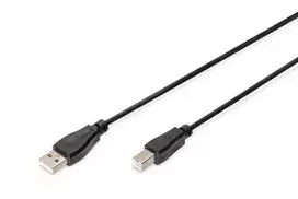 Digitus DB-300102-018-S USB 2.0 kabelis tipas A - B M/M, 1,8 m, juodas