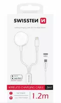 Įkroviklis Swissten belaidis įkroviklis 2in1 Apple Watch and Lightning, USB-C 1,2 M