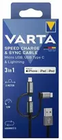 Varta 3in1 Speed Charge & Sync Cable 57937 laidas