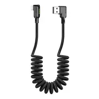 USB prie Lightning kabelis, Mcdodo CA-7300, kampinis, 1.8 m (juodas)