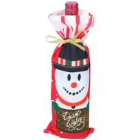 Christmas Gifts Kalėdinis maišelis buteliui su seneliu