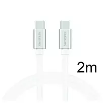 Swissten Textile Universal Quick Charge 3.0 USB-C į USB-C duomenų ir įkrovimo laidas 2 m