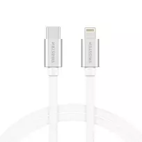 „Swissten Textile“ universalus greitas įkrovimas 3.1 USB-C prie „Lightning Data“ ir 2 m įkrovimo laidas