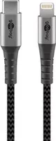Goobay Lightning USB-C įkrovimo ir sinchronizavimo laidas, 2m
