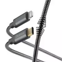 Hama Metal USB-C - žaibo metalo 1,5 m antracitas