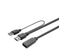 Kabelis USB VivoLink USB-A - USB-A 12.5 m Juodas (PROUSB3AAF12.5C)