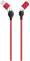 USB kabelis 2GO USB-A - USB-C 1.2 m Raudona (797370)