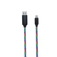 Kabelis USB 2GO Lightning - USB-B 1 m daugiaspalvis (797147)