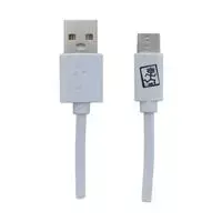 USB kabelis 2GO USB-A - USB-C 1 m Balta (795925)