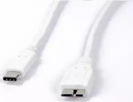 USB kabelis LMP USB-C - mikroUSB 1 m Balta (LMP -USBC-MUSB-W)