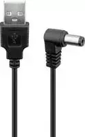 Goobay USB - 5,5 x 2,5 DC maitinimo adapteris, 1 m