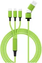 USB kabelis USB-A + USB-C - USB-C 1.2 m Žalias (SMRTER_HYDRA_ULT_GN)