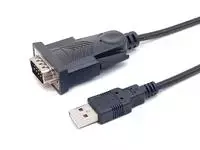Kabelis USB Equip Adapteris USB-A -> szeregowy RS232-DB9 St/St 1.50m sw