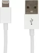 USB kabelis LMP USB-A - Žaibas 2 m Balta (LMP -LANGHUSB-2M)