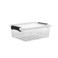 Plastikinė dėžė su fiksuojamu dangčiu Plast Team 1.5L Home Box