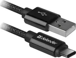 Defender USB AM-MICRO BM 1.0m 2.1A Juodas
