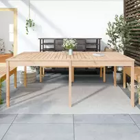 Sodo stalas, 203,5x100x76cm, pušies medienos masyvas