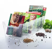 BRANQ plastikinė prieskonių dėžutė, skaidri