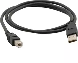USB kabelis C-Tech USB-A - USB-B 1,8 m Juodas (BC- USB2AB- 18- B)