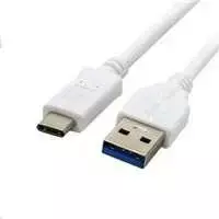 C-Tech C-TECH USB laidas, USB 2.0 AM į USB-C (AM/CM), 2m, baltas