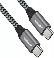 PREMIUMCORD kabelis USB-C M/M, 100W 20V/5A 480Mbps medvilnės pynė, 2m