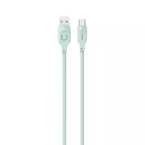 USAMS kabelis USB-C 6A 1,2mPort Ekranas Fast charging Lithe Series žalios spalvos SJ568USB04 (US-SJ568)