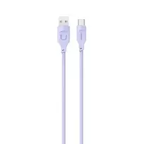 USAMS kabelis USB-C 6A 1,2mPort Ekranas Fast Charging Lithe Series violetinės spalvos SJ568USB03 (US-SJ568)