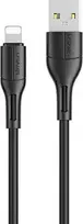 USAMS U68 Lightning 2A greitojo įkrovimo laidas 1m juodos spalvos SJ500USB01 (US-SJ500)