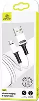 USAMS U52 microUSB 2A greito įkrovimo laidas 1m baltos spalvos SJ435USB01 (US-SJ435)
