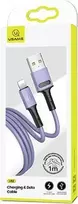 USAMS U52 Lightning 2A greitojo įkrovimo laidas 1m violetinis SJ434USB04 (US-SJ434)