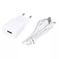 Charger 2.1A Maxlife +kabelis TYP-C USB-C Fast Charge baltos spalvos