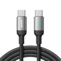 USB kabelis Joyroom S-CC100A10 Type-C į Type-C 100W 1,2m juodas