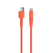 TelForceone Setty kabelis USB - USB-C 1,5 m 2,1A KSA-C-1.5210 oranžinis