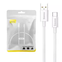 USB laidas per USB-C Baseus Superior 100W 0.25m (baltas)