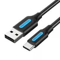Įkrovimo laidas nuo USB 2.0 iki USB-C Vention COKBF 1m (juodas)