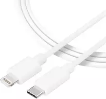 Tactical Smooth Thread kabelis USB-C/Lightning 0.3m baltos spalvos