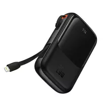 Powerbank 10000mAh 20W Baseus Qpow Pro Overseas Edition + USB C 3A kabelis - juodos spalvos
