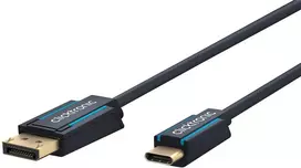 Clicktronic USB-C – DisplayPort 1.2 laidas, 1 m, juodas