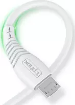 LAIDAS T-PHOX NATURE MICRO USB Baltas 1.2M 3A