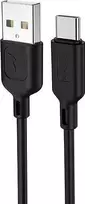 Kabelisis T-PHOX FAST TYPE-C 2,4A PVC 1,2M Juodos spalvos