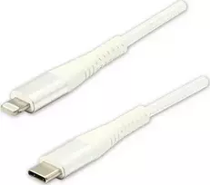 USB kabelis Logo USB- C - Žaibas 2 m Balta