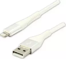 USB kabelis Logo USB-A - Žaibas 2 m Balta