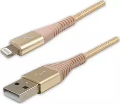 USB kabelis Logo USB-A - Žaibas 1 m aukso