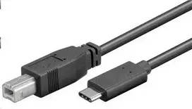 Kabelis USB PremiumCord USB-C - USB-B 1 m Juodas (ku31cd1bk)